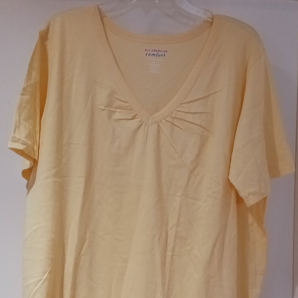 Women's Yellow All American Comfort Tunic